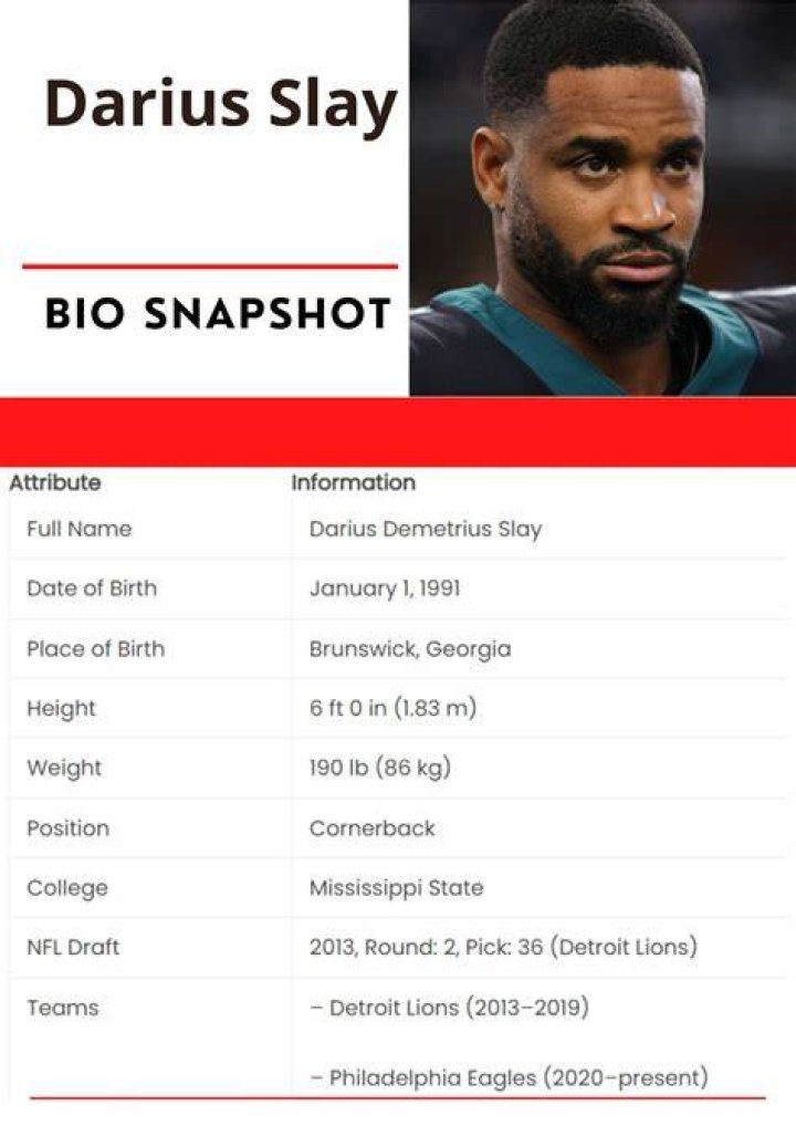Darius Slay Biography, Age, Height, Wife, Net Worth, Family